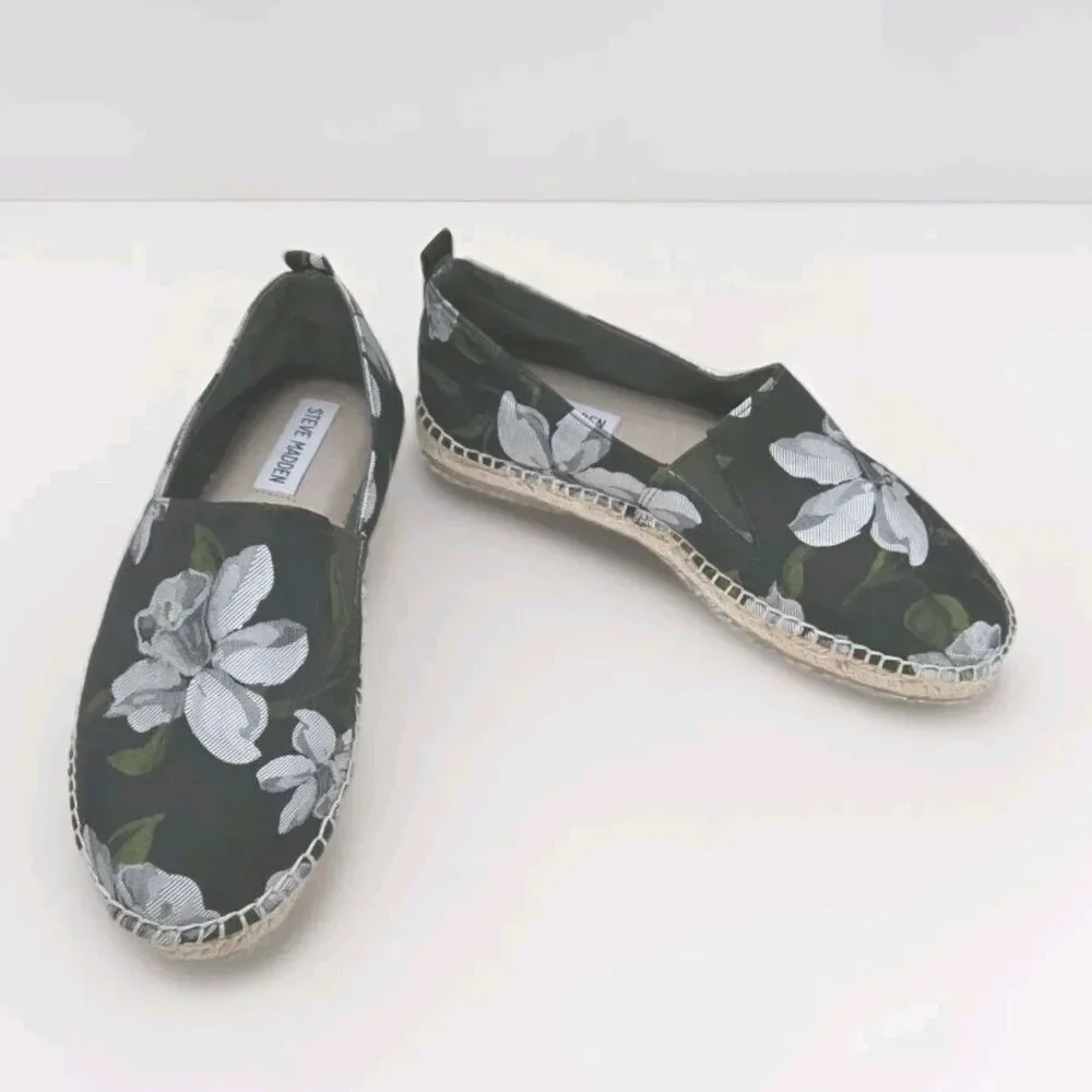 Steve Madden Women's Portugal Floral Flat espadrille Sz 6.5‎